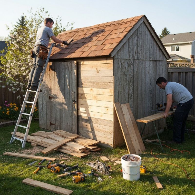 Wood Shed Repair in Alpharetta, GA